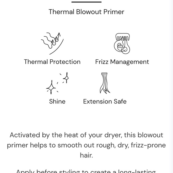 Lange Hair Lange Glass Hair Thermal Blowout Primer Poshmark
